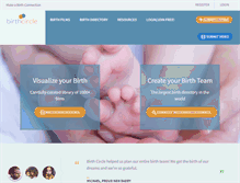 Tablet Screenshot of birthcircle.com